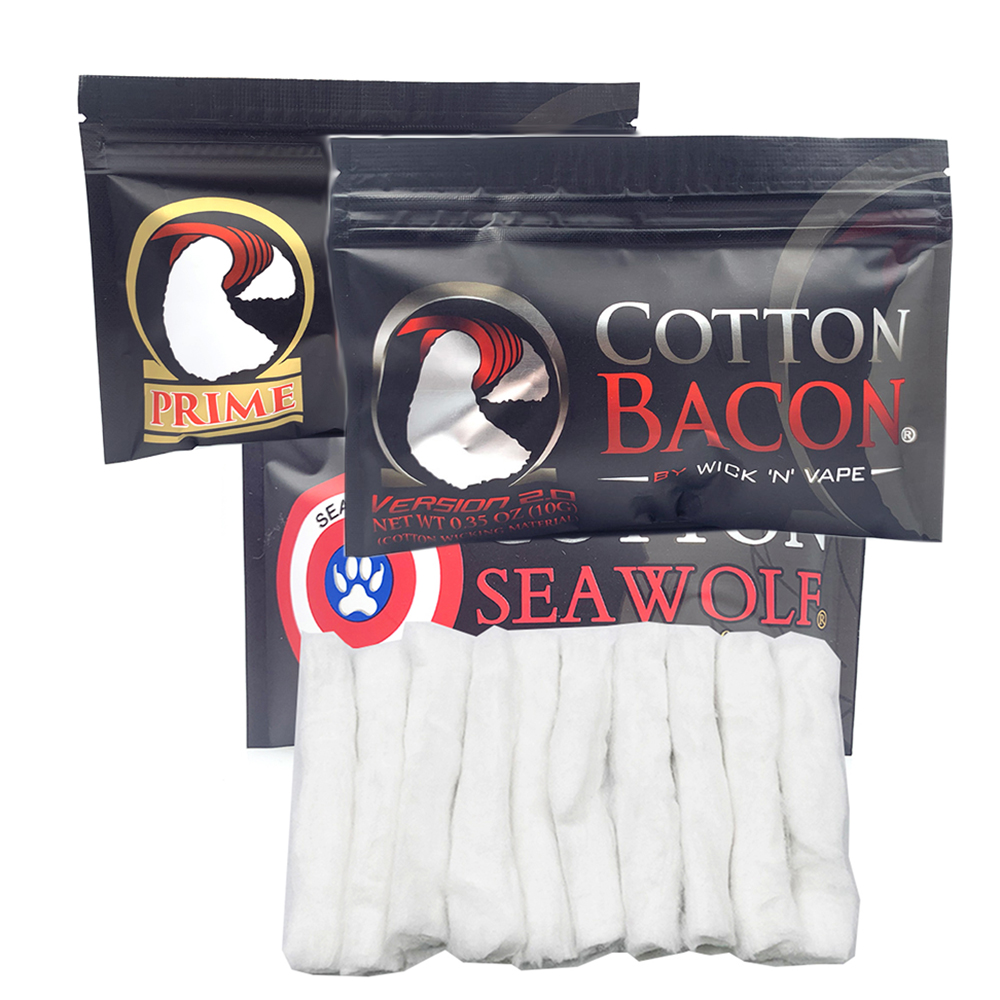 Vaping Goods - 2 paket Pamuk Bacon Prime Gümüş