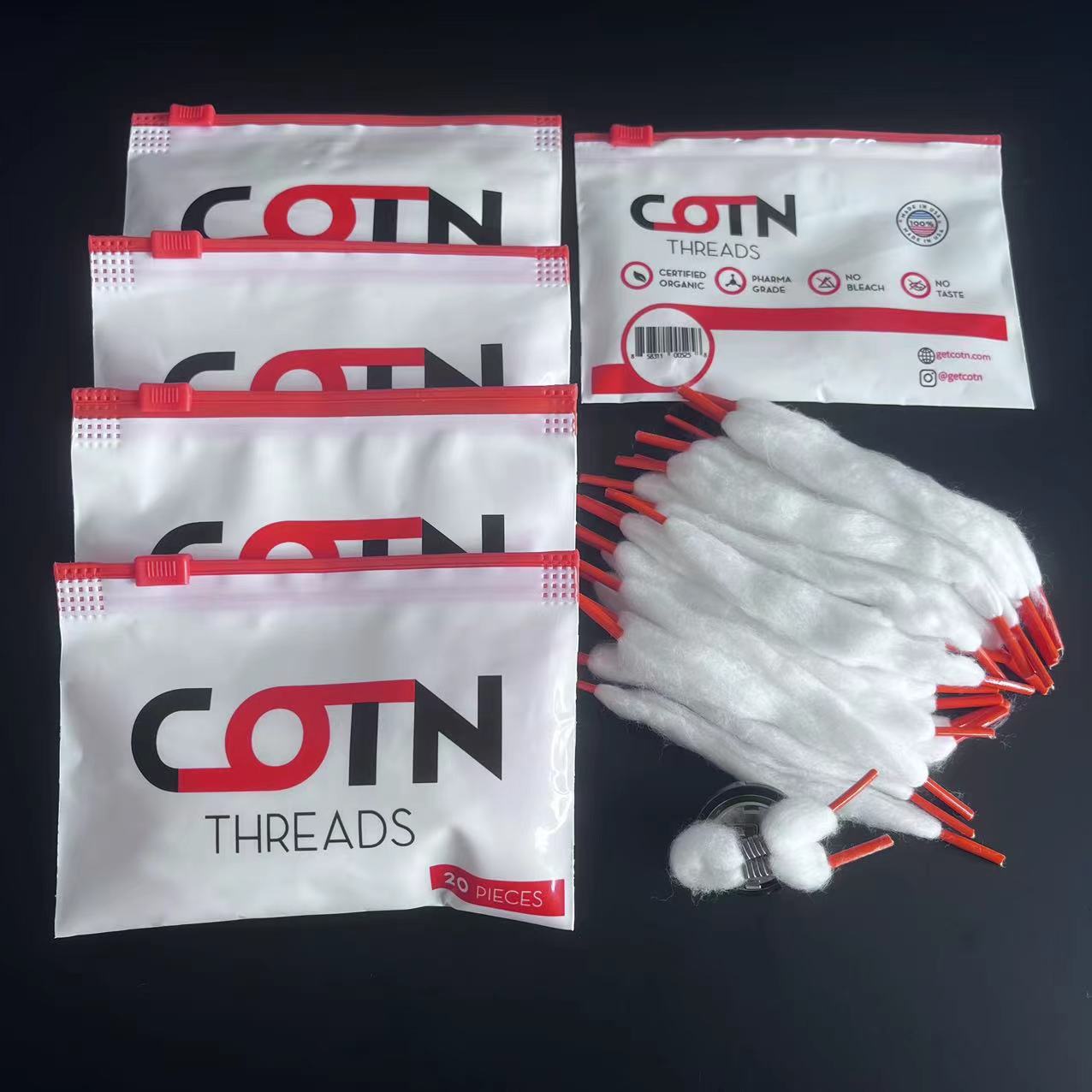 Cotton Wick Organic - 100/60/20 adet Önceden Oluşturulmuş Tel Bobin
